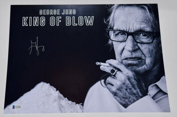 Boston George Jung Signed Autograph 11x14 Photo Blow Movie Smuggler Beckett COA