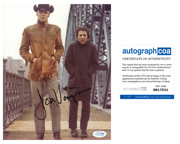 Jon Voight Signed Autographed 8x10 Photo Midnight Cowboy ACOA COA