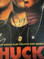 Chucky Cast Signed Autograph 12x18 Poster Photo TV Series Don Mancini x5 ACOA