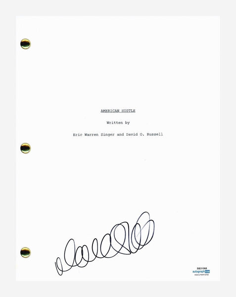 David O. Russell Signed Autographed American Hustle Script Screenplay ACOA COA