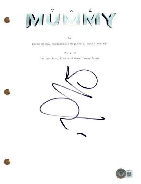 Sofia Boutella Signed Autograph The Mummy 2017 Full Movie Script Beckett COA