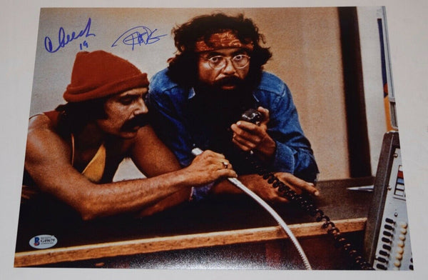 Cheech Marin & Tommy Chong Signed Autographed 11x14 Photo UP IN SMOKE BAS COA