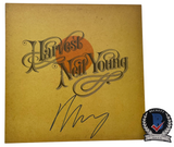 Neil Young Signed Autographed Harvest Vinyl Record Album LP Beckett COA