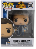 Chris Pratt Signed Funko Pop Jurassic World Owen Grady 1208 Autograph BAS COA
