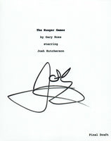 Josh Hutcherson Signed Autographed THE HUNGER GAMES Movie Script COA VD