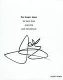 Josh Hutcherson Signed Autographed THE HUNGER GAMES Movie Script COA VD