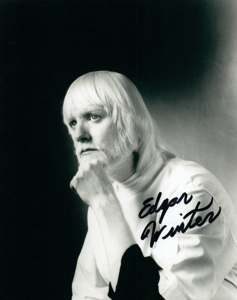 Edgar Winter Signed Autographed 8x10 Photo THE EDGAR WINTER GROUP COA