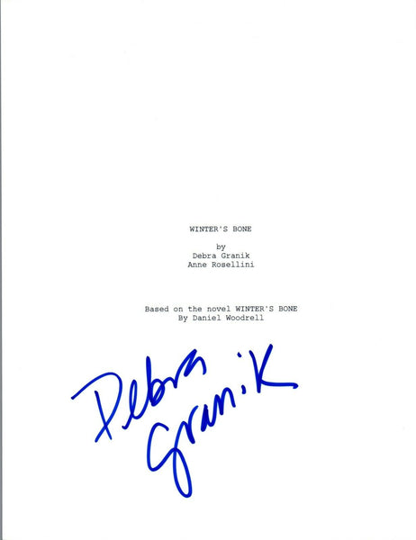 Debra Granik Signed Autographed Winter's Bone Full Movie Script COA