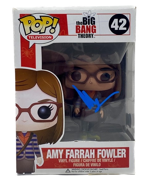 Mayim Bialik Signed The Big Bang Theory Amy Farrah Fowler Funko Pop Beckett COA
