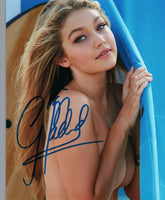 Gigi Hadid Signed Autographed 8x10 Photo Hot Sexy Model Topless Pose COA VD