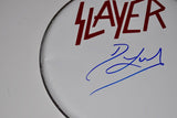 Dave Lombardo Signed Autographed 12" Drumhead SLAYER Drummer Beckett BAS COA
