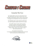 Tommy Chong Signed Cheech & Chong's "EARACHE MY EYE" Lyric Sheet Beckett BAS COA