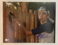 Ralph Macchio Signed Autographed 11x14 Photo The Karate Kid Beckett BAS COA