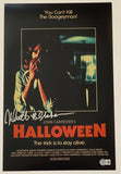 Nick Castle Signed Halloween 11x17 Movie Poster Photo Michael Myers Beckett COA