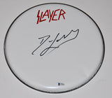 Dave Lombardo Signed Autographed 12" Drumhead SLAYER Drummer Beckett BAS COA