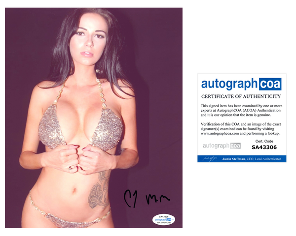 Michelle Martin Signed Autographed 8x10 Photo Sexy Model ACOA COA