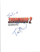 Tara Reid Signed Autograph SHARKNADO 2 Full Movie Script COA VD