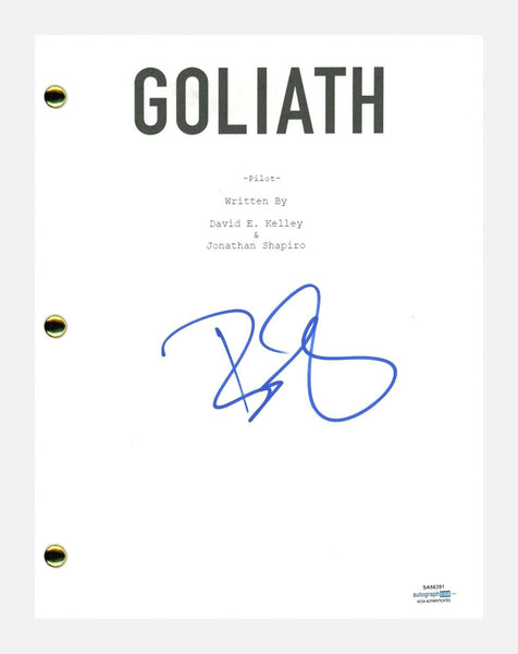 Billy Bob Thornton Signed Autographed Goliath Pilot Episode Script ACOA COA