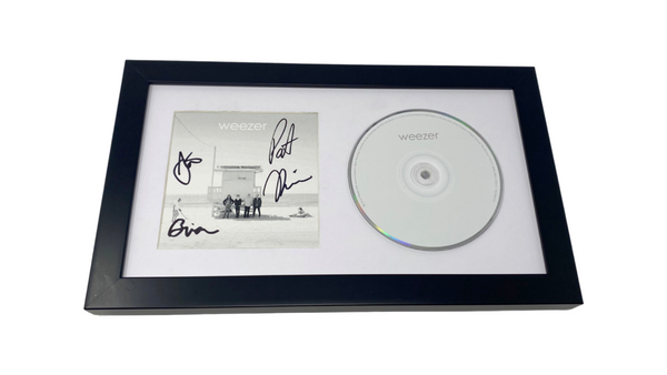 Weezer Signed Autographed The White Album Framed CD Display Rivers Cuomo +3 COA