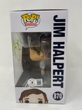 John Krasinski Signed The Office Jim Halpert Funko Pop 870 Autograph Beckett COA