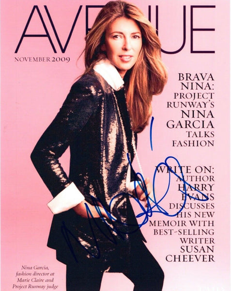 Nina Garcia Signed Autographed 8x10 Photo Fashion Editor Project Runway COA VD