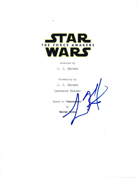 Lawrence Kasdan Signed Autographed STAR WARS THE FORCE AWAKENS Script COA VD