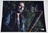 Jeffrey Dean Morgan Signed 11x14 Photo The Walking Dead Negan Beckett BAS COA