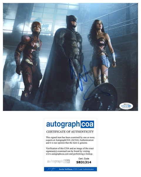 Ezra Miller Signed Autographed 8x10 Photo The Flash Justice League ACOA COA