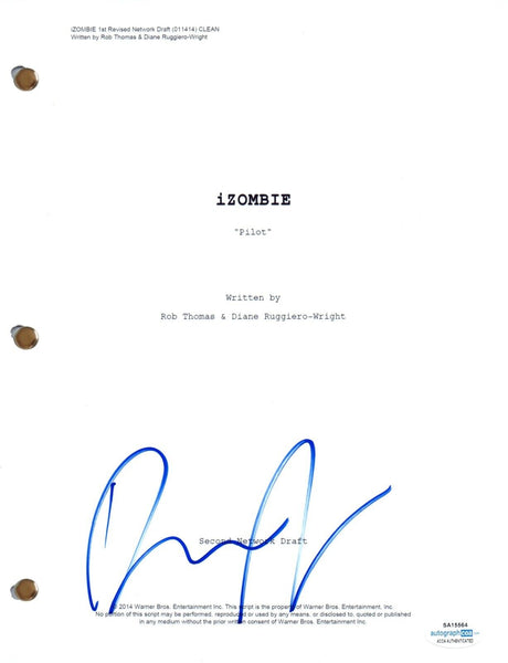 David Anders Signed Autograph iZombie Pilot Episode Script Screenplay ACOA COA