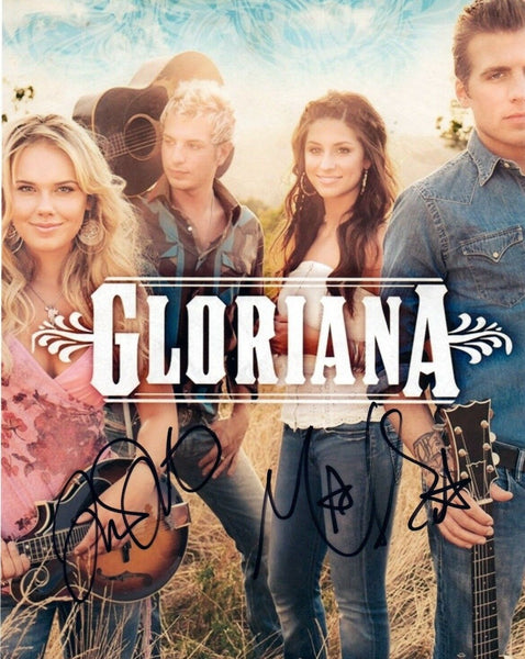 Gloriana Signed Autographed 8x10 Photo by Rachel Reinert & Mike Gossin COA VD