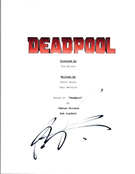 Rob Liefeld Signed Autographed DEADPOOL Movie Script Screenplay COA
