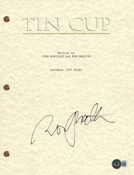 Ron Shelton Signed Autograph Tin Cup Movie Script Full Screenplay Beckett COA