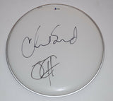 Chad Smith Josh Klinghoffer Signed 12" Drumhead RED HOT CHILI PEPPERS BAS COA
