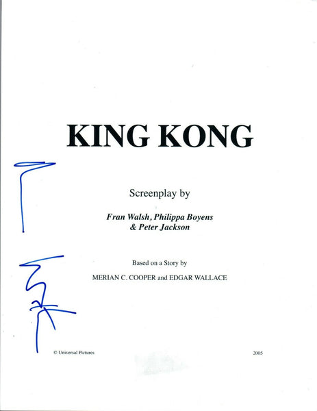 Naomi Watts Signed Autographed KING KONG Full Movie Script COA AB