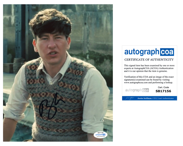 Barry Keoghan Signed Autographed 8x10 Photo Dunkirk The Eternals Actor ACOA COA