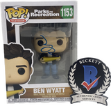 Adam Scott Signed Autograph Ben Wyatt Parks and Recreation Funko Pop Beckett COA