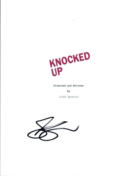 Seth Rogen Signed Autographed KNOCKED UP Full Movie Script COA AB