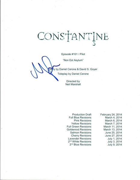 Matt Ryan Signed Autographed CONSTANTINE Pilot Episode Script COA AB
