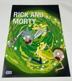 Dan Harmon Signed Autograph 12x18 Poster Photo Rick & Morty Creator Beckett COA