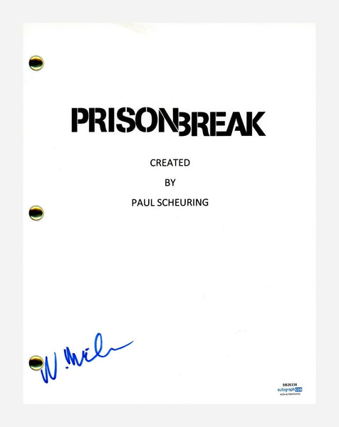 Wentworth Miller Signed Autographed Prison Break Pilot Episode Script ACOA COA