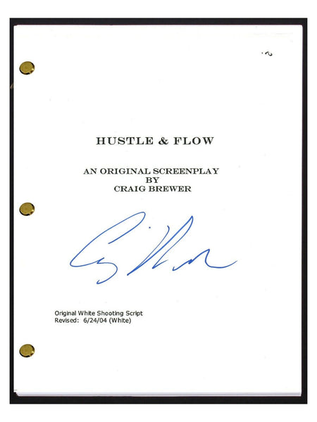 Craig Brewer Signed Autographed HUSTLE & FLOW Movie Script Screenplay COA