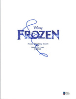 Idina Menzel Signed Autographed Frozen Movie Script Screenplay Beckett BAS COA