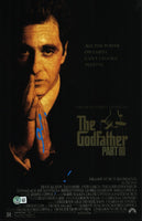 Al Pacino Signed Autograph The Godfather Part III 11x17 Movie Poster Beckett COA