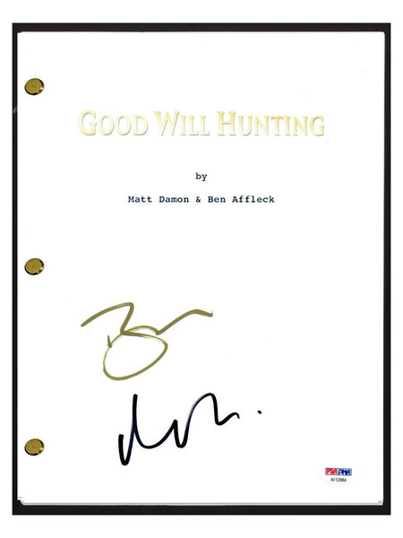 Matt Damon & Ben Affleck Signed Autographed GOOD WILL HUNTING Script PSA/DNA COA