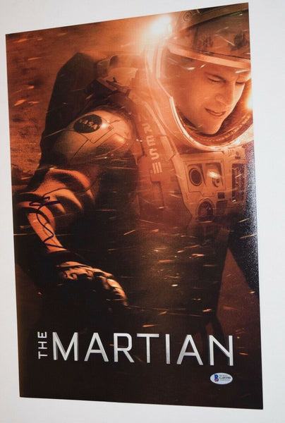 Matt Damon Signed Autograph 12x18 Photo Poster THE MARTIAN Beckett BAS COA