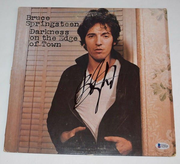 Bruce Springsteen Signed DARKNESS ON THE EDGE OF TOWN Record Album LP BAS COA