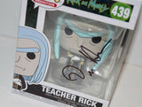 Dan Harmon Signed Autographed Rick and Morty TEACHER RICK Funko Pop Figure COA