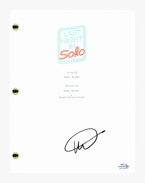 Krysty Wilson-Cairns Signed Autographed Last Night In Soho Movie Script ACOA COA