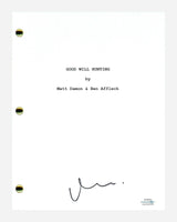 Matt Damon Signed Autographed Good Will Hunting Movie Script Screenplay ACOA COA