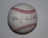 Hillary Rodham Clinton Signed Autographed MLB Baseball Beckett BAS COA
